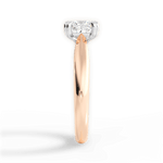 Camila Princess Cut Lab Grown Diamond 18Kt Rose Gold Engagement Ring - View 3