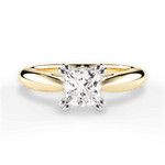 Camila Princess Cut Lab Grown Diamond 18Kt Yellow Gold Engagement Ring