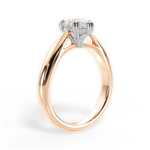 Camila Pear Cut Lab Grown Diamond 18Kt Rose Gold Engagement Ring - View 2
