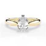 Camila Pear Cut Lab Grown Diamond 18Kt Yellow Gold Engagement Ring