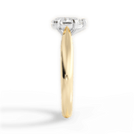 Camila Pear Cut Lab Grown Diamond 18Kt Yellow Gold Engagement Ring - View 2