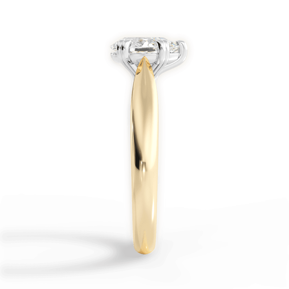 Camila Pear Cut Lab Grown Diamond 18Kt Yellow Gold Engagement Ring - View 2