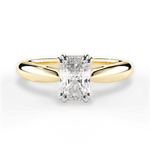 Camila Radiant Cut Lab Grown Diamond 18Kt Yellow Gold Engagement Ring