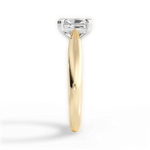 Camila Radiant Cut Lab Grown Diamond 18Kt Yellow Gold Engagement Ring - View 4