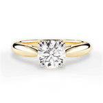 Camila Round Cut Lab Grown Diamond 18Kt Yellow Gold Engagement Ring