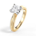 Beverly Asscher Cut Lab Grown Diamond 18Kt Yellow Gold Engagement Ring - View 4