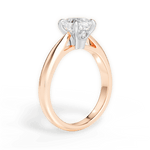 Beverly Cushion Cut Lab Grown Diamond 18Kt Rose Gold Engagement Ring - View 2