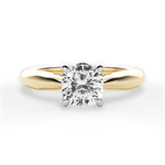 Beverly Cushion Cut Lab Grown Diamond 18Kt Yellow Gold Engagement Ring