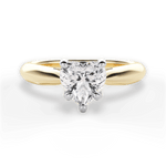 Beverly Heart Cut Lab Grown Diamond 18Kt Yellow Gold Engagement Ring