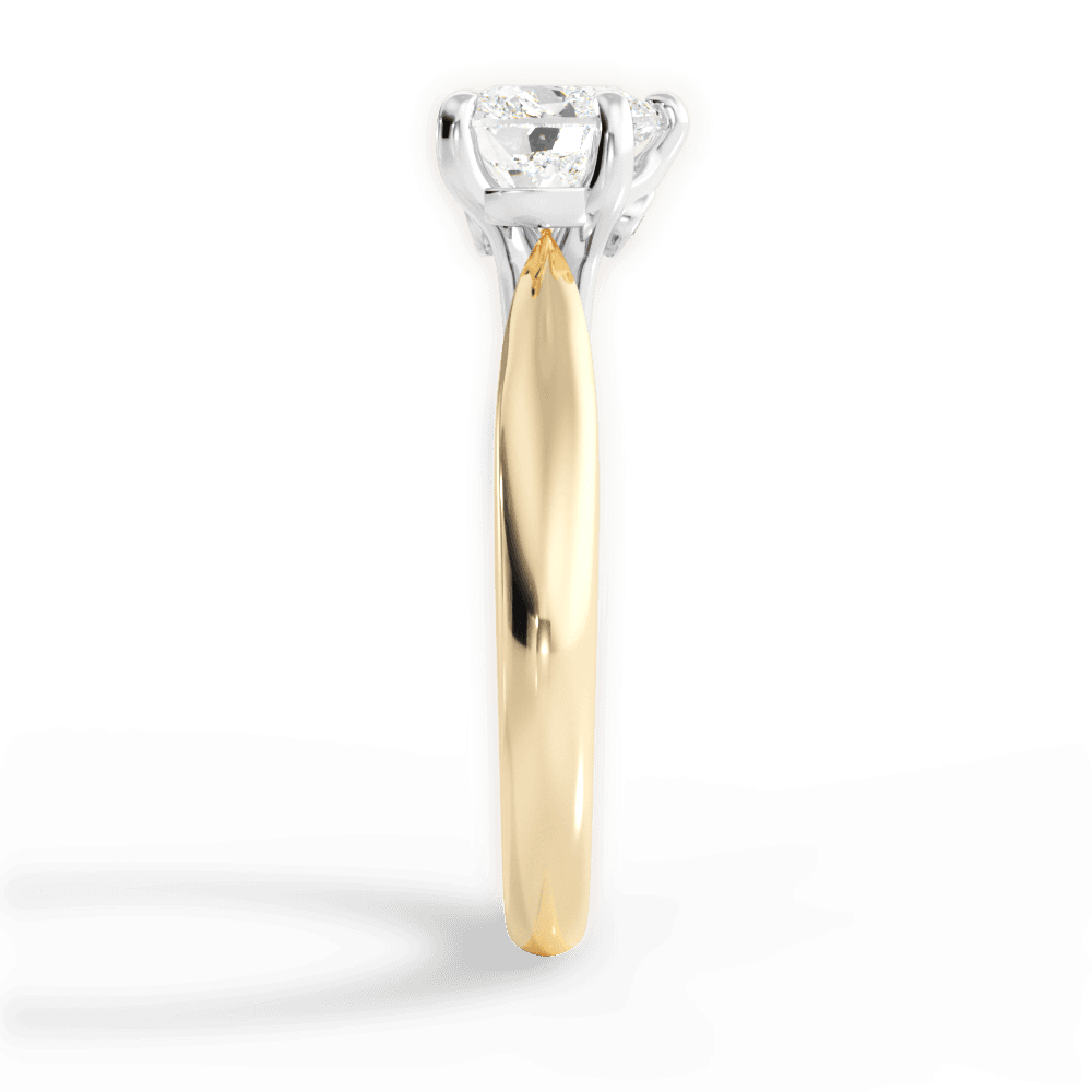 Beverly Heart Cut Lab Grown Diamond 18Kt Yellow Gold Engagement Ring - View 3