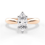 Beverly Marquise Cut Lab Grown Diamond 18Kt Rose Gold Engagement Ring