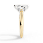 Beverly Marquise Cut Lab Grown Diamond 18Kt Yellow Gold Engagement Ring - View 2