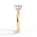 Beverly Oval Cut Lab Grown Diamond 18Kt Yellow Gold Engagement Ring - View 2