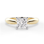 Beverly Princess Cut Lab Grown Diamond 18Kt Yellow Gold Engagement Ring