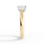 Beverly Princess Cut Lab Grown Diamond 18Kt Yellow Gold Engagement Ring - View 4