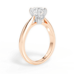 Beverly Pear Cut Lab Grown Diamond 18Kt Rose Gold Engagement Ring - View 2