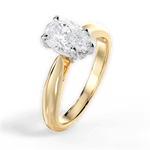 Beverly Pear Cut Lab Grown Diamond 18Kt Yellow Gold Engagement Ring - View 4