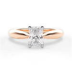 Beverly Radiant Cut Lab Grown Diamond 18Kt Rose Gold Engagement Ring