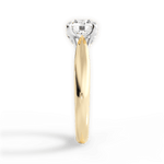 Beverly Round Cut Lab Grown Diamond 18Kt Yellow Gold Engagement Ring - View 4