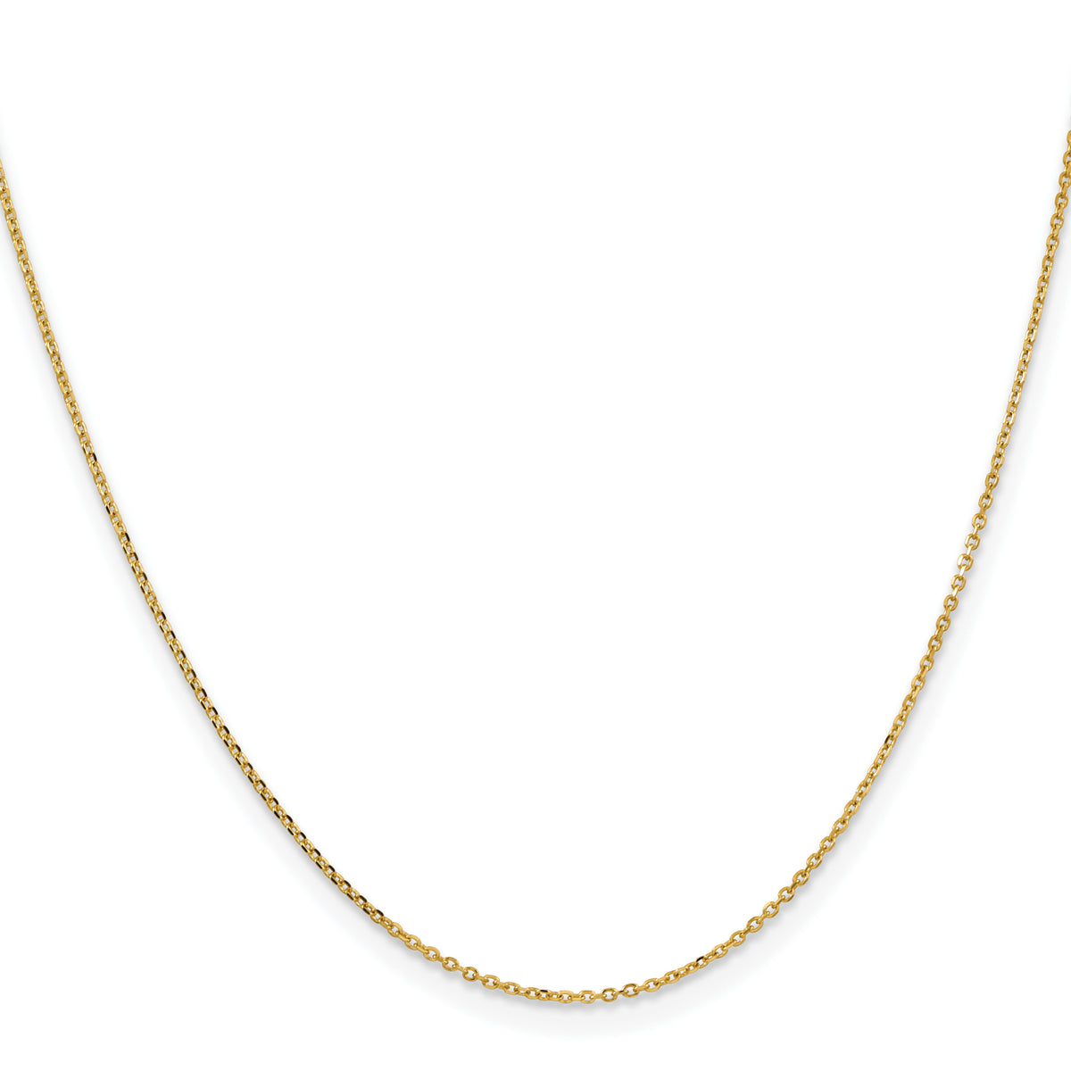 Leslie's 14K 1.05mm Diamond-Cut Cable Chain - 16 inch