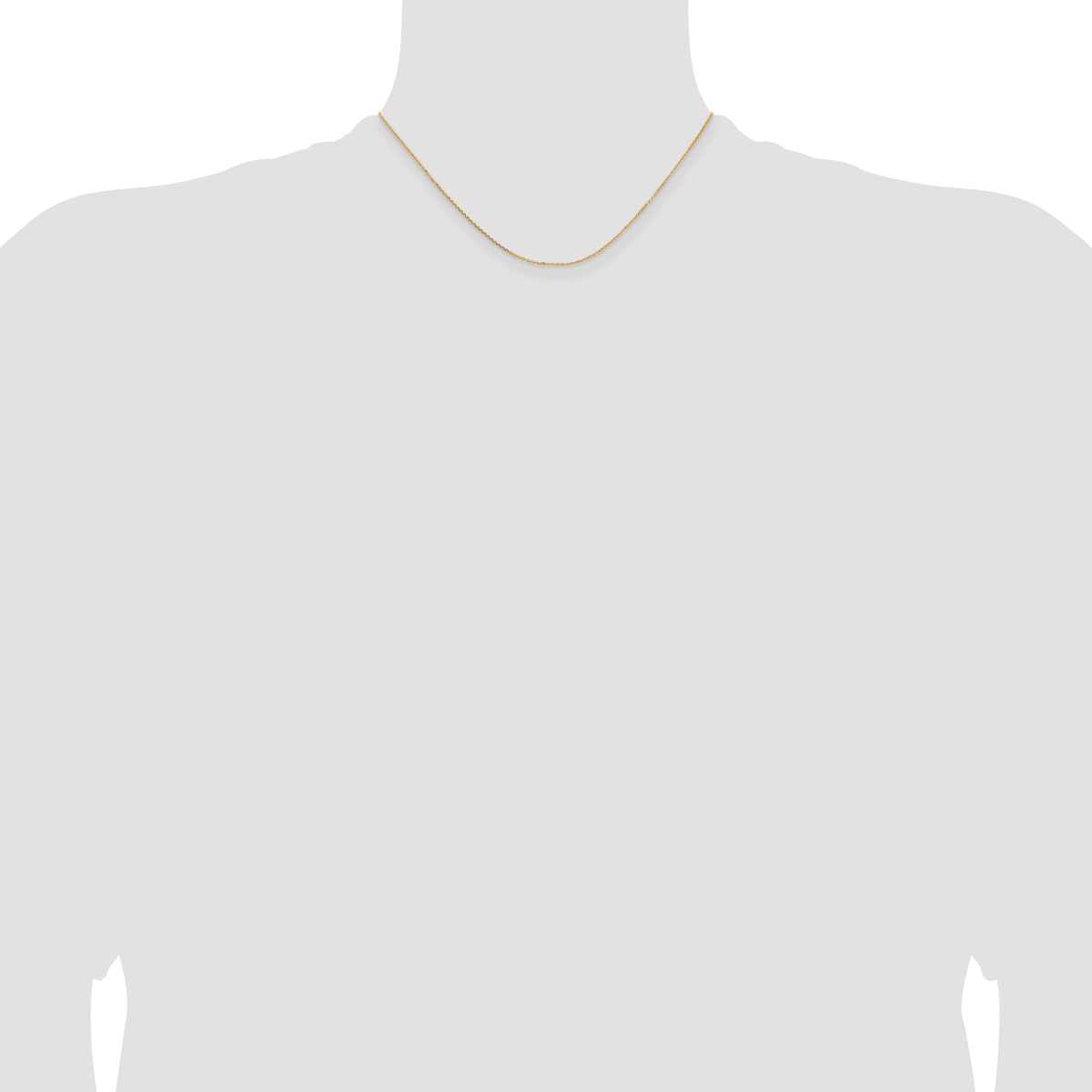 Leslie's 14K 1.05mm Diamond-Cut Cable Chain - 16 inch