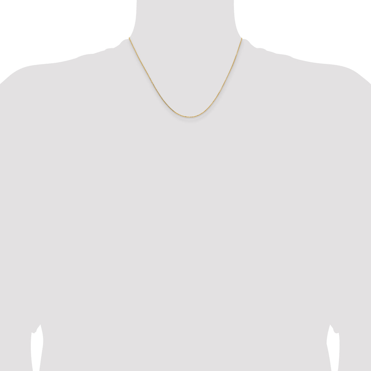 Leslie's 14K 1.05mm Diamond-Cut Cable Chain - 18 inch