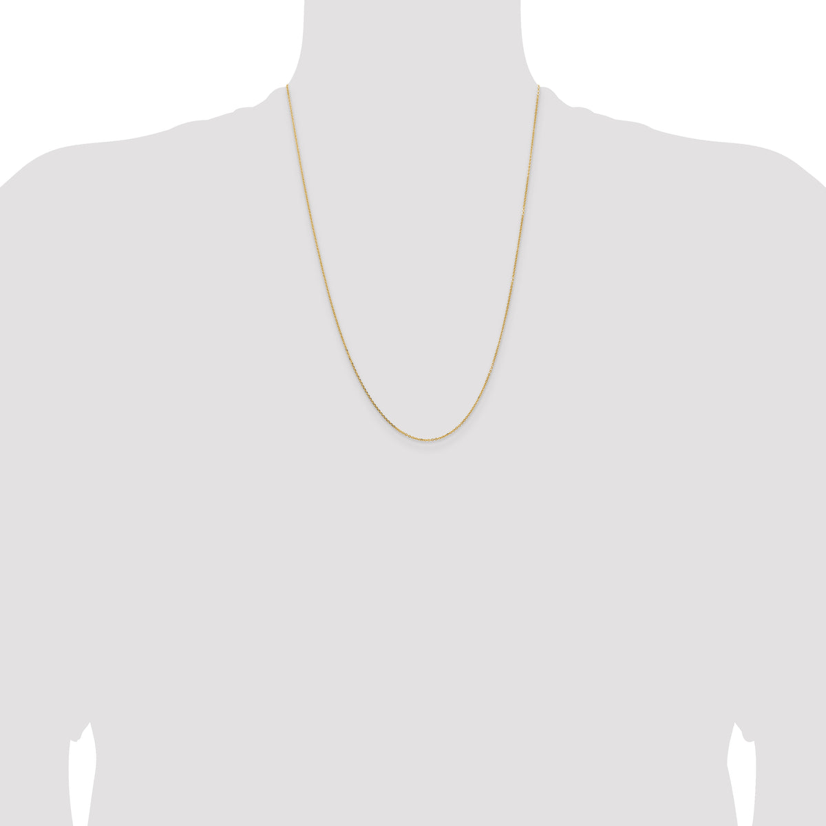 Leslie's 14K 1.05mm Diamond-Cut Cable Chain - 24 inch