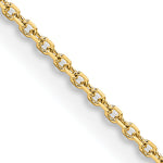 Leslie's 14K 1.05mm Diamond-Cut Cable Chain - 16 inch