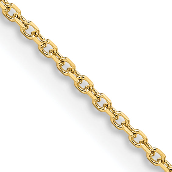 Leslie's 14K 1.05mm Diamond-Cut Cable Chain - 16 inch