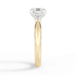 Aria Asscher Cut Lab Grown Diamond 18Kt Yellow Gold Engagement Ring - View 3