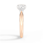 Aria Cushion Cut Lab Grown Diamond 18Kt Rose Gold Engagement Ring - View 2