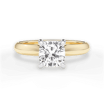 Aria Cushion Cut Lab Grown Diamond 18Kt Yellow Gold Engagement Ring