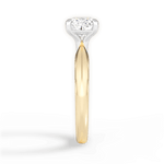 Aria Cushion Cut Lab Grown Diamond 18Kt Yellow Gold Engagement Ring - View 3