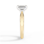 Aria Emerald Cut Lab Grown Diamond 18Kt Yellow Gold Engagement Ring - View 3