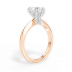 Aria Heart Cut Lab Grown Diamond 18Kt Rose Gold Engagement Ring - View 2