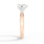 Aria Heart Cut Lab Grown Diamond 18Kt Rose Gold Engagement Ring - View 4