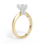 Aria Heart Cut Lab Grown Diamond 18Kt Yellow Gold Engagement Ring - View 4