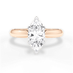 Aria Marquise Cut Lab Grown Diamond 18Kt Rose Gold Engagement Ring
