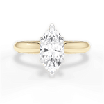 Aria Marquise Cut Lab Grown Diamond 18Kt Yellow Gold Engagement Ring
