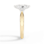 Aria Marquise Cut Lab Grown Diamond 18Kt Yellow Gold Engagement Ring - View 3