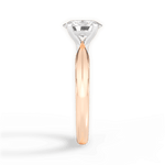 Aria Oval Cut Lab Grown Diamond 18Kt Rose Gold Engagement Ring - View 2