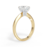 Aria Oval Cut Lab Grown Diamond 18Kt Yellow Gold Engagement Ring - View 3