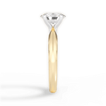 Aria Oval Cut Lab Grown Diamond 18Kt Yellow Gold Engagement Ring - View 4