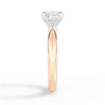 Aria Princess Cut Lab Grown Diamond 18Kt Rose Gold Engagement Ring - View 4