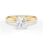 Aria Princess Cut Lab Grown Diamond 18Kt Yellow Gold Engagement Ring