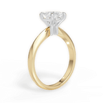 Aria Princess Cut Lab Grown Diamond 18Kt Yellow Gold Engagement Ring - View 3