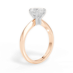 Aria Pear Cut Lab Grown Diamond 18Kt Rose Gold Engagement Ring - View 4