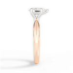 Aria Pear Cut Lab Grown Diamond 18Kt Rose Gold Engagement Ring - View 2