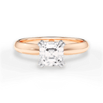 Anastasia Asscher Cut Lab Grown Diamond 18Kt Rose Gold Engagement Ring