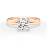 Anastasia Cushion Cut Lab Grown Diamond 18Kt Rose Gold Engagement Ring